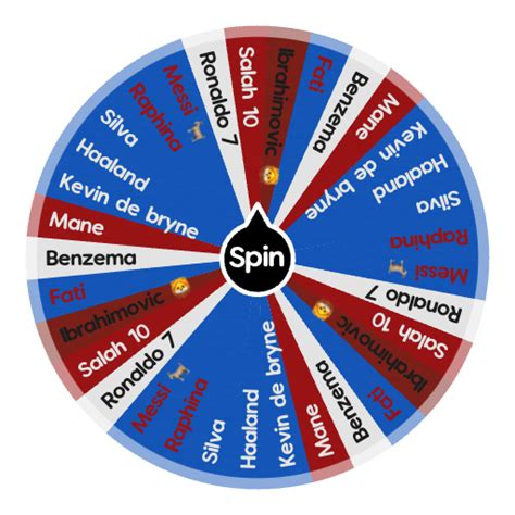 spin the wheel football players.